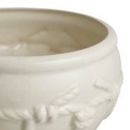 Pot 24 - Giverny - Large 27 cm high ceramic flower pot in off-white - Pacific Compagnie.