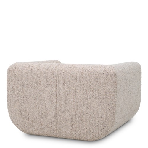 Fauteuil 24 - Barrow - Vireton beige accent armchair with wooden details - Pacific Compagnie.