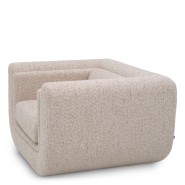 Fauteuil 24 - Barrow - Modern living room armchair in beige and black - Pacific Compagnie.
