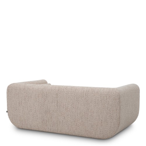 Canapé 24 - Barrow - Comfortable beige sofa with black wooden feet, ideal for relaxation and entertainment - Pacific Compagnie.