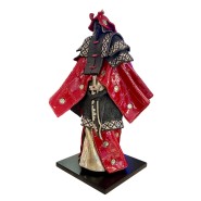 Sculpture PC - Samouraï Rouge | Handcrafted red samurai statue - Pacific Compagnie.