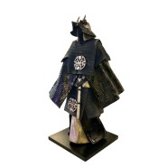 Sculpture PC - Samouraï Noir | Sculpture de samouraï noir à l'élégance japonaise, décoration pour bureau - Pacific Compagnie.