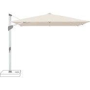 Parasol 86 - Fortano - Large aluminum sunshade with natural anodized and anthracite color options - Pacific Compagnie.
