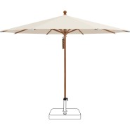 Parasol 86 - Piazza - Large aluminum sunshade with imitation wood finish, ideal for outdoor protection - Pacific Compagnie.