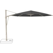 Parasol 86 - Sfera - Silk grey sunshade with aluminum frame, perfect for outdoor shading - Pacific Compagnie.
