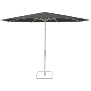 Parasol 86 - Torna - Parasol en aluminium gris soie - Pacific Compagnie.