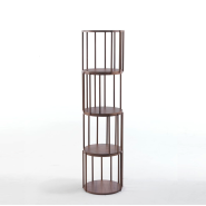 Bibliothèque 163 - Cell - Modern wood bookcase with rounded shape and 163 storage cells - Pacific Compagnie.