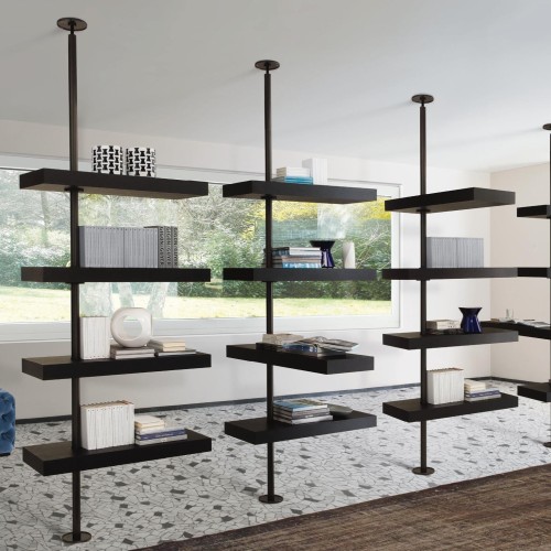 Bibliothèque 163 - Domino expo - Wooden bookcase with Domino design - Pacific Compagnie.