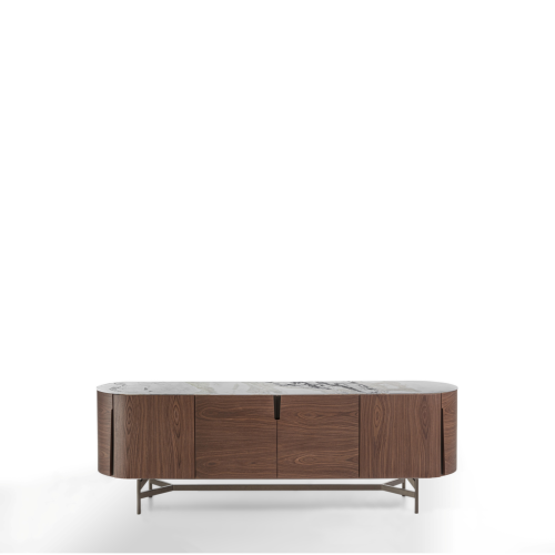 Buffet 163 - Tylsa - Modern metal and wood sideboard - Pacific Compagnie.