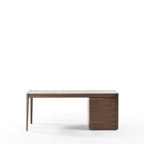Bureau 163 - Afrodite - Luxury glass and wood office desk - Pacific Compagnie.