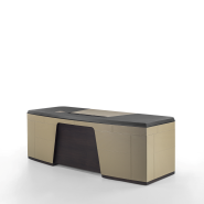 Bureau 163 - Flavio - Modern wood office desk with storage - Pacific Compagnie.