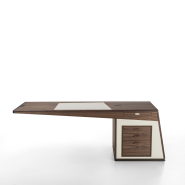 Bureau 163 - Midì - Sleek metal and wood desk for home office - Pacific Compagnie.