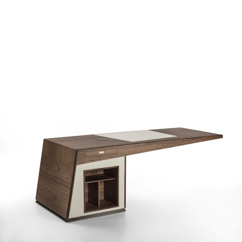 Bureau 163 - Midì - Bureau professionnel en bois et métal avec largeur de 221 cm - Pacific Compagnie.
