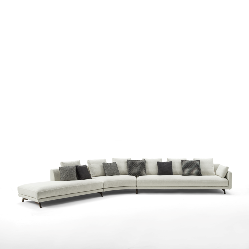 Canapé 163 - Étienne - Premium wood and metal sofa, perfect for lounging - Pacific Compagnie.