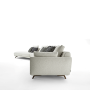 Canapé 163 - Étienne - Spacious wooden and metal sofa, ideal for large families - Pacific Compagnie.