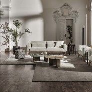 Canapé 163 - Fellow sofa - Wood-toned Fellow sofa for living room - Pacific Compagnie.