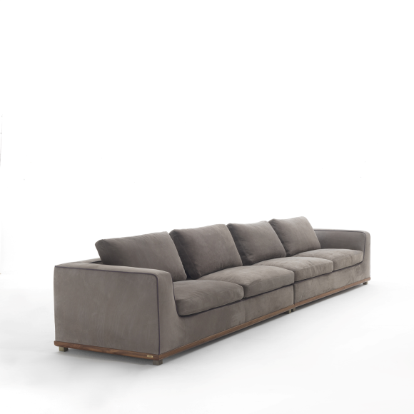Canapé 163 - Kirk - Luxury wood and metal Canapé 163-Kirk sofa design - Pacific Compagnie.