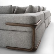 Canapé 163 - Klem - Canapé en bois durable Porada, modèle 163-Klem - Pacific Compagnie.