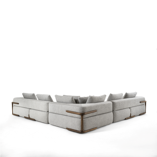 Canapé 163 - Klem - Wooden sofa for large living spaces with 308 cm depth - Pacific Compagnie.