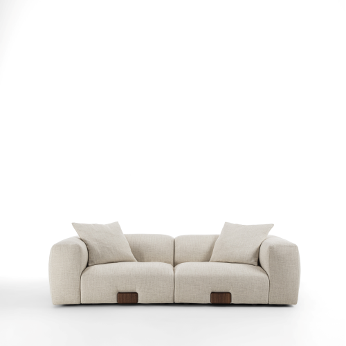 Canapé 163 - Koji - Wooden sofa with sturdy wood frame construction - Pacific Compagnie.