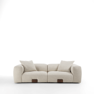 Canapé 163 - Koji - Wooden sofa with sturdy wood frame construction - Pacific Compagnie.