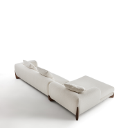 Canapé 163 - Softbay - Luxurious wood canapé with rounded edges - Pacific Compagnie.