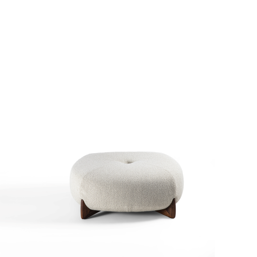 Pouf 163 - Softbay - Canapé pouf en bois, modèle Softbay, couleur bois naturel - Pacific Compagnie.