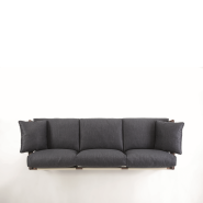 Canapé 163 - Vera - Wooden sofa with comfortable seating - Pacific Compagnie.