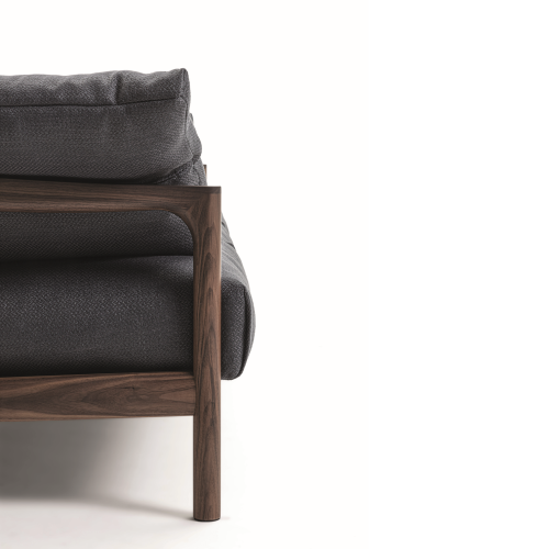 Canapé 163 - Vera - Spacious wooden sofa with classic design - Pacific Compagnie.