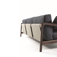 Canapé 163 - Vera - Luxury wood sofa for modern homes - Pacific Compagnie.