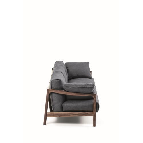 Canapé 163 - Vera - Wooden-framed sofa with elegant wood finish - Pacific Compagnie.