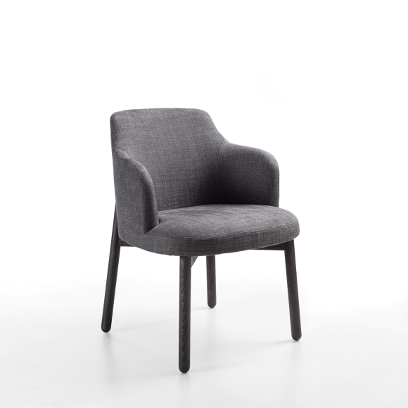 Chaise 163 - Abby - Chaise en bois avec dossier haut pour confort - Pacific Compagnie.