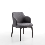 Chaise 163 - Abby - Chaise en bois avec dossier haut pour confort - Pacific Compagnie.