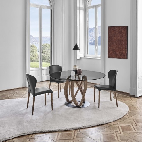 Chaise 163 - Astrid - Chaise en bois Astrid avec dimensions précises - Pacific Compagnie.