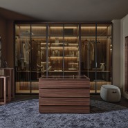 Armoire 163 - My Suite/ My closet island - Armoire avec îlot central, type armoire, dimensions L115 × P107, 5 × H82 cm - Pacific