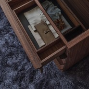 Armoire 163 - My Suite/ My closet island - Armoire avec portes en verre, matériau bois, couleur bois et verre - Pacific Compagni