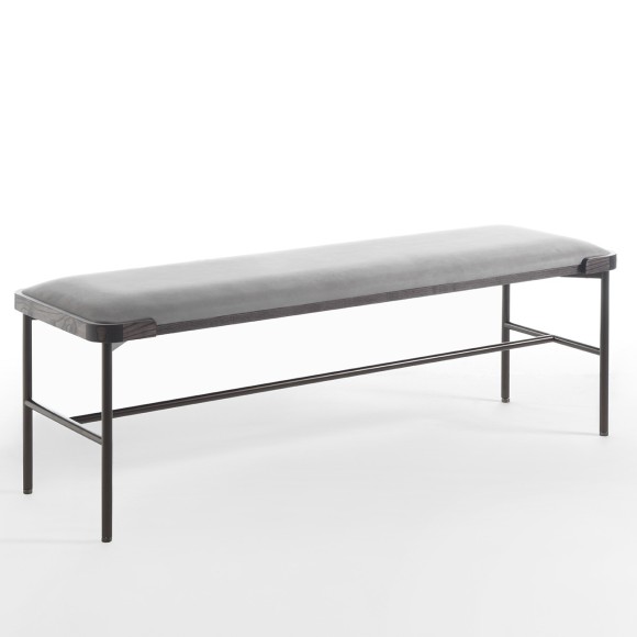 Banc 163 - Astol - Banc en bois et métal de la marque Porada - Pacific Compagnie.
