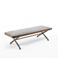 Banc 163 - Axxia - Banc en bois et métal de la marque Porada, design élégant - Pacific Compagnie.