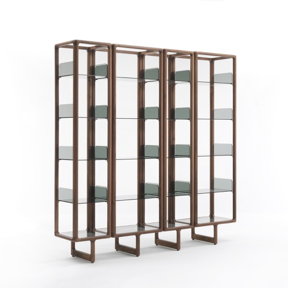 Bibliothèque 163 - Myria | Bibliothèque de luxe en bois, design italien - Pacific Compagnie.