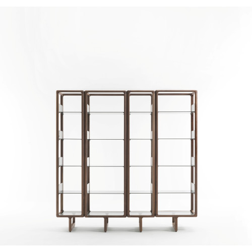 Bibliothèque 163 - Myria - Modern wooden bookcase with storage - Pacific Compagnie.