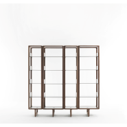 Bibliothèque 163 - Myria - Modern wooden bookcase with storage - Pacific Compagnie.
