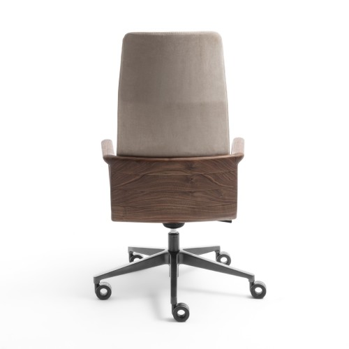Fauteuil 163 - Cuna - Chaise en bois massif et métal pour salle à manger - Pacific Compagnie.