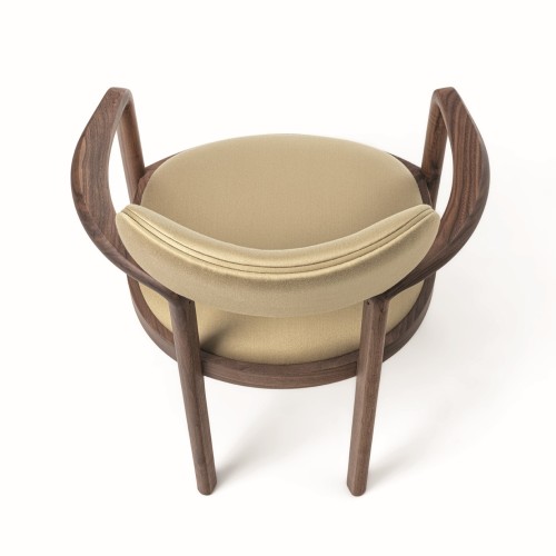 Chaise 163 - Dione - Elegant wood chair for dining or office space - Pacific Compagnie.