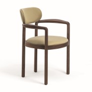 Chaise 163 - Dione - Chaise en bois design italien avec pieds en bois et dossier confortable - Pacific Compagnie.