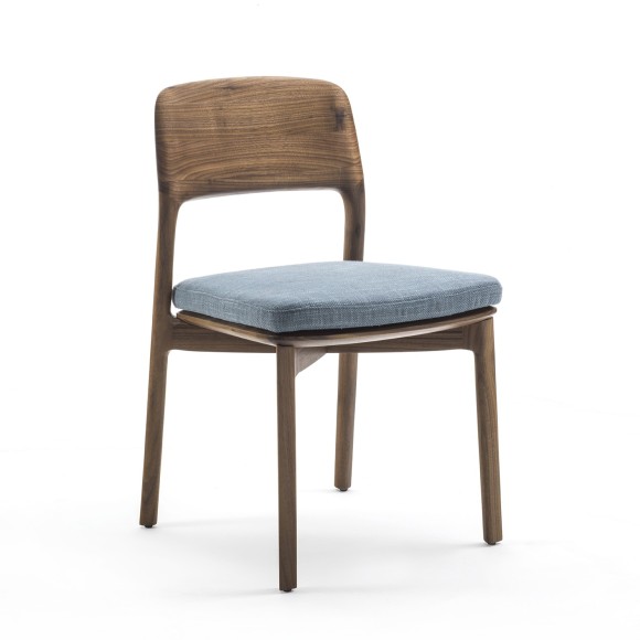 Chaise 163 - Emma - Emma chair in natural wood finish - Pacific Compagnie.
