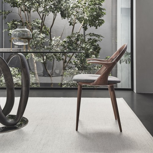 Chaise 163 - Ester - Chaise en bois style moderne de la marque Porada - Pacific Compagnie.