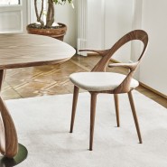 Chaise 163 - Ester - Chaise en bois robuste avec dimensions pratiques pour un usage quotidien, parfaite pour une salle à manger 