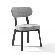 Chaise 163 - Evelin - Chaise en bois avec finition naturelle Chaise 163-Evelin - Pacific Compagnie.