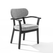 Chaise 163 - Evelin - Modern wooden chair with natural finish - Pacific Compagnie.