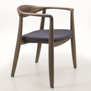 Chaise 163 - Frida - Comfortable wood chair for home office - Pacific Compagnie.